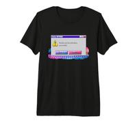 Retired Teacher exe Shut Down Retro Computer Retirement Premium T-Shirt