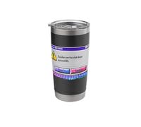 Retired Teacher exe Shut Down Retro Computer Retirement Stainless Steel Insulated Tumbler