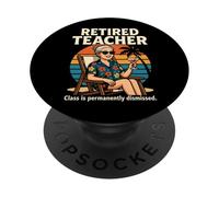 Retired Teacher Woman Pension Class Is Permanently Dismissed PopSockets Adhesive PopGrip