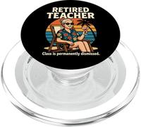 Retired Teacher Woman Pension Class Is Permanently Dismissed PopSockets PopGrip for MagSafe