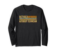 Retired Technician Distressed Retirement Retire Repair Work Long Sleeve T-Shirt