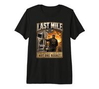 Retired Truck Driver Last Mile Big Rig Trucker Retirement Premium T-Shirt