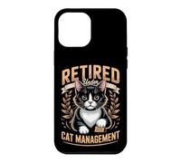 Retired Under Cat Management Tuxedo Cat Lover Case for iPhone 12 Pro Max