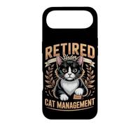 Retired Under Cat Management Tuxedo Cat Lover Case for iPhone Air