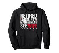 Retired Under New Management Design For Retirement Retiree Pullover Hoodie