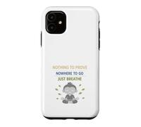 Retired Zen Mindful Man Grandpa Meditation Humor Calm Case for iPhone 11