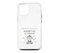 Retired Zen Mindful Man Grandpa Meditation Humor Calm Case for iPhone 12/12 Pro