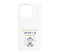 Retired Zen Mindful Man Grandpa Meditation Humor Calm Case for iPhone 15 Pro