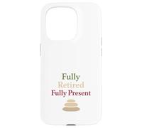 Retired Zen Mindful Man Grandpa Meditation Humor Calm Case for iPhone 15 Pro