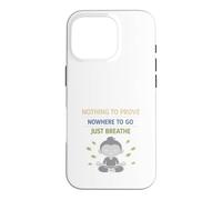 Retired Zen Mindful Man Grandpa Meditation Humor Calm Case for iPhone 16 Pro
