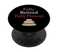 Retired Zen Mindful Man Grandpa Meditation Humor Calm PopSockets Adhesive PopGrip