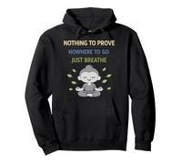 Retired Zen Mindful Man Grandpa Meditation Humor Calm Pullover Hoodie