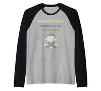 Retired Zen Mindful Man Grandpa Meditation Humor Calm Raglan Baseball Tee
