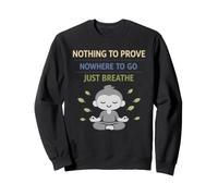 Retired Zen Mindful Man Grandpa Meditation Humor Calm Sweatshirt