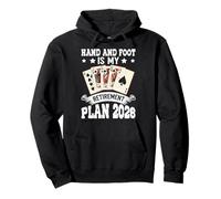 Retiree HAND AND FOOT IS MY PLAN 2026 Retirement Pullover Hoodie