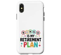 Retirement Bingo Game Design for Retired Bingo Player Case for iPhone X/XS