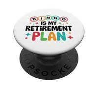 Retirement Bingo Game Design for Retired Bingo Player PopSockets Adhesive PopGrip