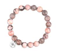 Retirement Bracelet, Going Away Gift for Women Men Natural Stone Bead Bracelet with Message Card You Will Be Missed Farewell Goodbye Leaving Gift for Coworker Teacher Colleague Friends (Pink)