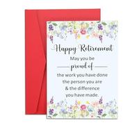 Retirement Card for Woman Men Happy Retirement Card Decorations Retirement Gifts for Women Teacher Nurse Retirement Cards for Best Friends Coworker Retirement Card for Man Husband Gifts from Wife