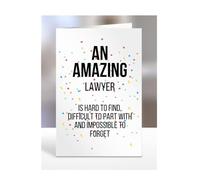 Retirement Card for Women Men, Leaving Gifts for Colleagues, Boss, Farewell, Goodbye Presents for Lawyer, An amazing is hard to find, A5-225b_162