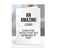 Retirement Card for Women Men, Leaving Gifts for Colleagues, Boss, Farewell, Goodbye Presents for Leader, An amazing is hard to find, A5-225d_30