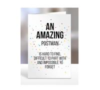 Retirement Card for Women Men, Leaving Gifts for Colleagues, Boss, Farewell, Goodbye Presents for Postman, An amazing is hard to find, A5-225c_41