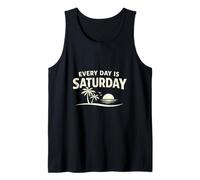 Retirement Celebration Every Day Saturday Freedom Retired Tank Top