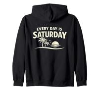Retirement Celebration Every Day Saturday Freedom Retired Zip Hoodie