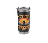 Retirement Celebration Not My Problem Anymore Funny Stainless Steel Insulated Tumbler