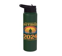 Retirement Celebration Not My Problem Anymore Funny Stainless Steel Insulated Water Bottle