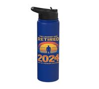 Retirement Celebration Not My Problem Anymore Funny Stainless Steel Insulated Water Bottle