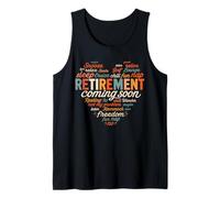 Retirement Coming Soon Funny Retired Lifestyle Heart Tank Top