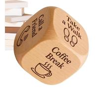 Retirement Dice Wooden - Funny Decision Making Gift for Retired Adults