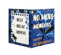 Retirement Farewell Card, 15.75x10.63in Extra Large Deep Blue Jumbo Farewell Greeting Card Big Oversize Goodbye Going Away Cards with Envelope for Coworkers Boss Teacher Colleague Friend Family