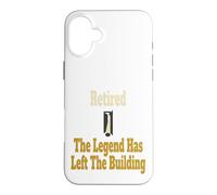 Retirement Funny Retired The Legend Has Left The Building Case for iPhone 16 Plus