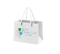 Retirement Gift Bags for Women - Gift Bag for Retirement Presents, Retiring Leaving Gifts, Funny Designs - Rope Handles - White Bags with Rope Handles Recyclable - Relax - S