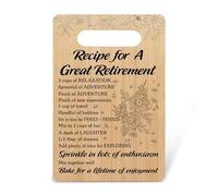 Retirement Gift Cutting Board, Retired Gifts for Women Friend, Bamboo Chopping Board Presents for Coworker Colleague Leader Boss Lady Teacher Nurse Birthday Christmas, Kitchen Cooking Decor Favors -13