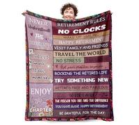 Retirement Gift for Women, Best Retired Gifts for Women, Best Retire for Grandma Mum Teacher Nurse Coworkers Christmas Thanksgiving Retirement Party Decorations Blankets 50x60 Inches (Red-retire)