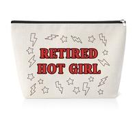 Retirement Gift for Women Makeup Bag Bachelorette Party Presents Retired Gifts for Grandma Mum Aunt Funny Saying Cosmetic Bag Thank You Gifts for Retirement Party Guests Zipper Pouch
