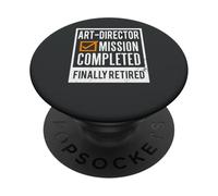 Retirement gift idea Retired Art-Director PopSockets Adhesive PopGrip