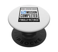 Retirement gift idea Retired Business-operations-manager PopSockets Adhesive PopGrip
