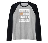 Retirement Gift idea Retired Data-Entry-Clerk Raglan Baseball Tee