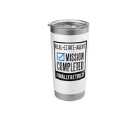 Retirement Gift idea Retired Real-Estate-Agent Stainless Steel Insulated Tumbler