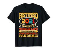 Retirement Gifts for men and woman vintage Retired 2021 T-Shirt