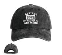 Retirement Gifts for Men Funny, Adjustable Funny Cap for Grandad Hat, Golf Gifts for Men, Baseball Cap with 56-60 cm Head Circumference Black