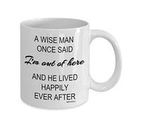 Retirement gifts for men, mugs cups presents ideas, funny leaving gifts for colleagues boss friends teacher, Present for Christmas - A wise man once said