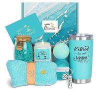 Retirement Gifts for Woman 2025, Happy Cool Retirement Gifts for Women Coworker, Teacher, Boss, Nurse, Friends, Mom, Retirees, Retired Free and Fabulous Funny Retirement Spa Gifts Basket, 8 pcs