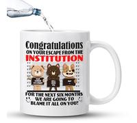 Retirement Gifts for Woman Men Leaving Gifts Colleagues Dog Mug Retired Farewell Gift for Coworkers Funny Mug Retirement Congratulations New Job Gift Leaving Presents for Colleagues Cup