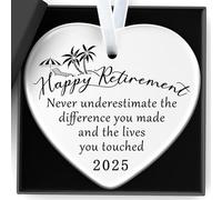 Retirement Gifts for Woman,Never Underestimate The Difference You Made and The Lives You Touched Ornament Happy Retirement Appreciation Gift for Retired Women,Coworker,Boss,Nurse,Teacher,Friend,Mom