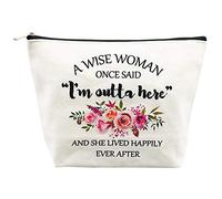 Retirement Gifts for Women Best Friends Wife Mom Grandma Coworkers Boss Nurse Teachers Retirees Colleagues Work BFF Bestie Funny Birthday Retired Makeup Bag